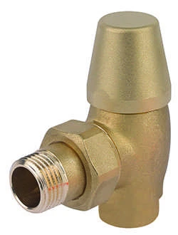 Rad. noslēgvārsts Brass 1/2`, 90°, misiņš