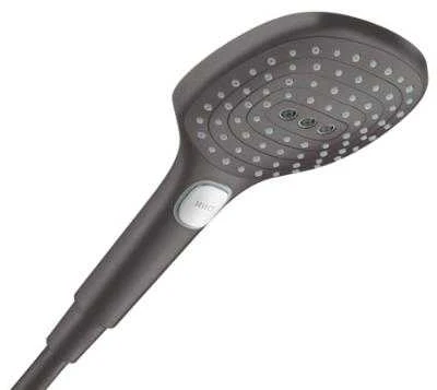 Hansgrohe Raindance Select E 120 3f-jų rankinis dušelis. brushed juodas chrome