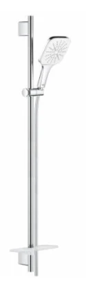 Rankinio dušo komplektas GROHE RAINSHOWER SMARTACTIVE 130 CUBE, 26587LS0, moon baltas
