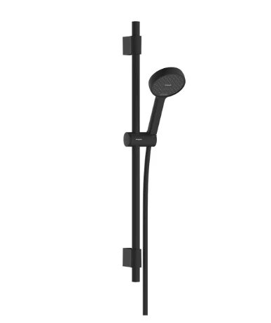 Hansgrohe rokas dušas komplekts Activera Select S 95 2jet EcoSmart ar stieni Varia 720 mm, matēts juodas