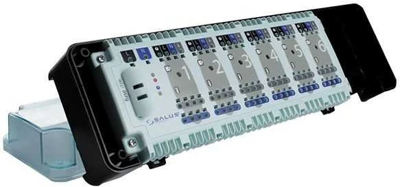 Salus Controls vadības modulis KL06-M ar 6 zonām, 230 V, ar vadu pieslēgumu