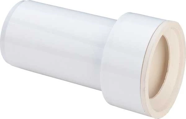 savienojuma caurule pisuāram, d=50x50 mm, 130 mm, plastmasa, balts