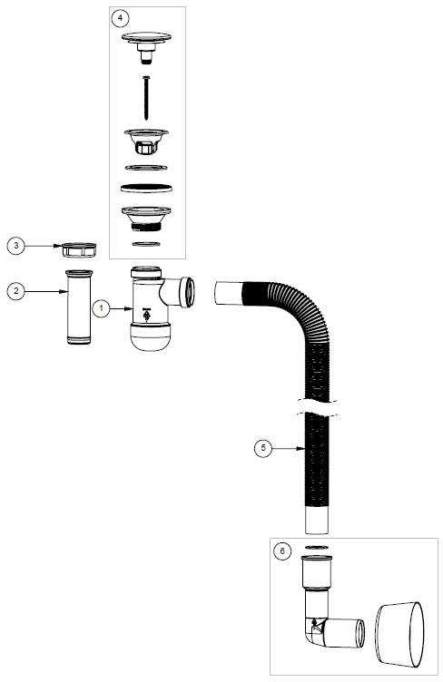 Sifonas KAME AC1411