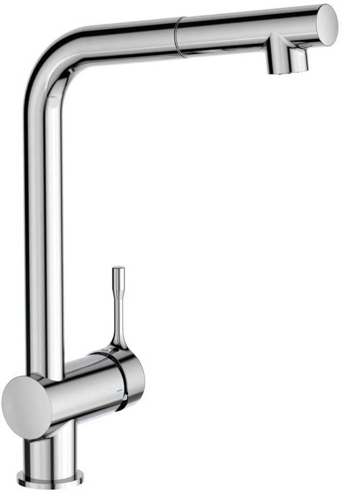 Mėlyna Plautuvės maišytuvas Ideal Standard Ceralook, Mėlyna Start su ištraukiamu dušeliu, chromas