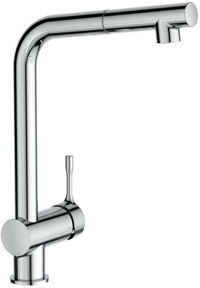 Mėlyna Plautuvės maišytuvas Ideal Standard Ceralook, Mėlyna Start su ištraukiamu dušeliu, chromas
