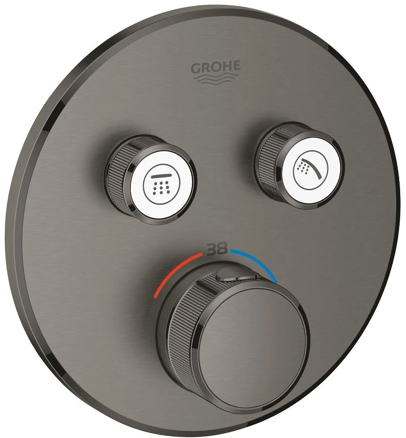 Grohe Smart Control dušo termostatas 2 išėjimai , brushed hard graphite
