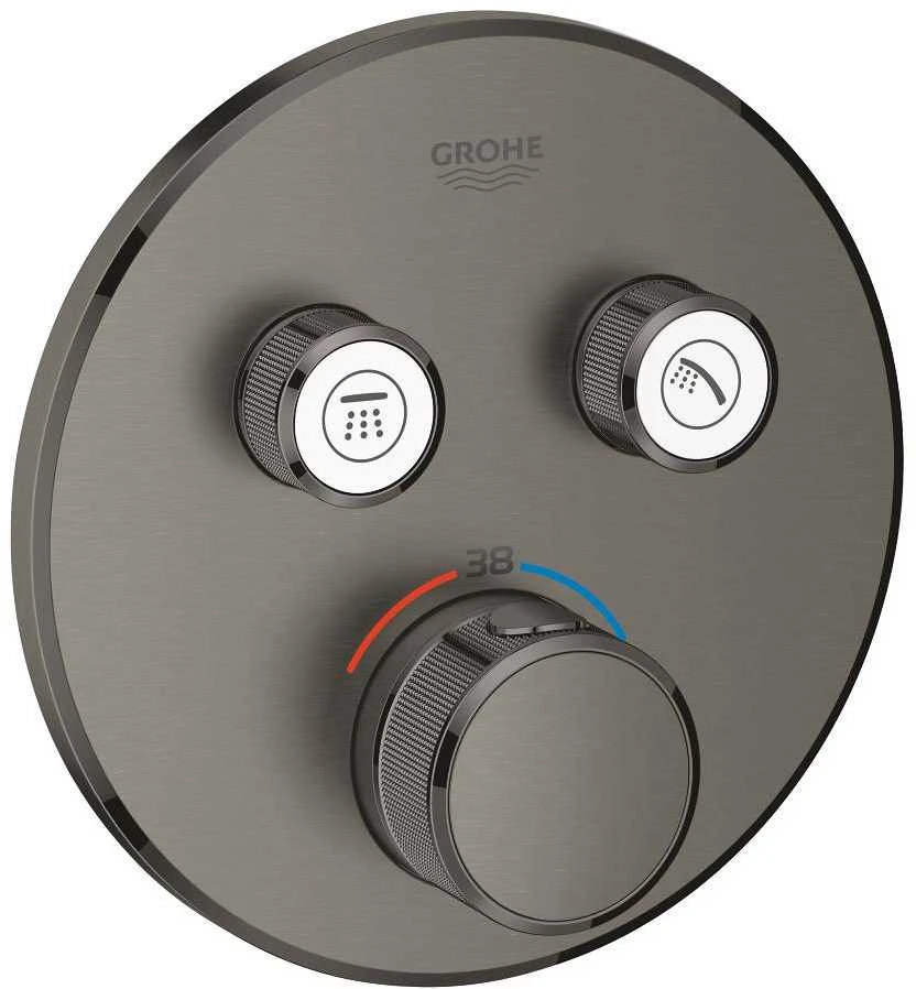 Grohe SmartControl potinkinis termostatinis maišytuvas. brushed hard graphite