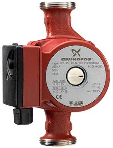 Grundfos Sūknis UPS 25-60 N 180mm DN25 50-60W 230V 50Hz PN10