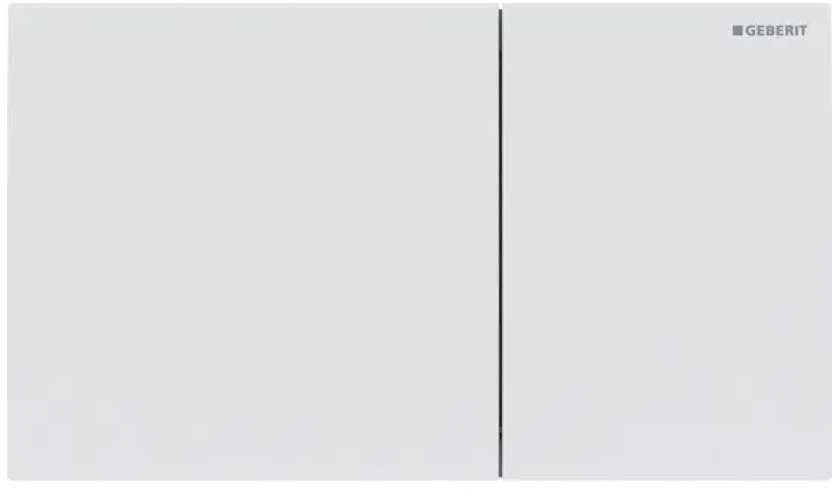 Geberit taustiņš Sigma70, 240x158 mm, 80 mm skalojamā kaste, metēts balts