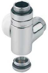 Termostatinis vožtuvas CORNER COMBI 1/2` x 24-19, chromas
