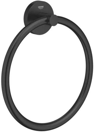 Grohe towel ring Start, matt juodas