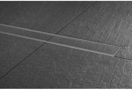 traps EasyDrain ar horizontālo atloku,Tile/Zero, L=600 mm, h=92 mm