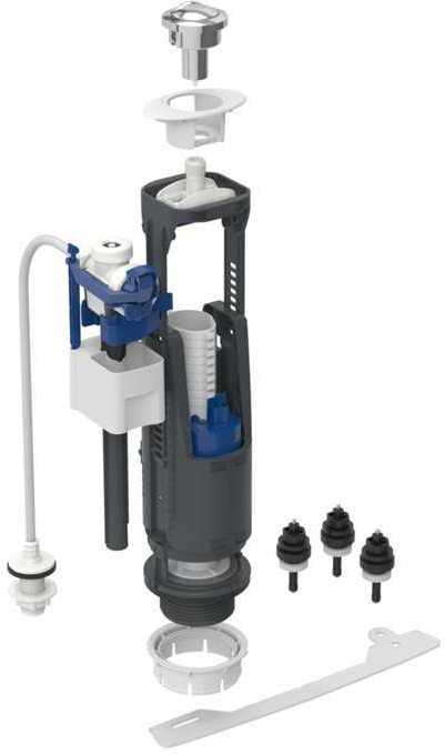 IFO type 240-333 mechanism, dual flush, 1/2", for Cera WC with close-coupled exposed cistern