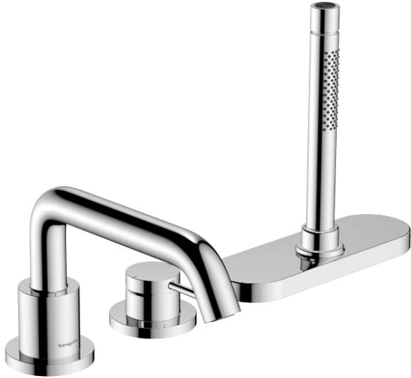 Hansgrohe vannas maisītāja Tecturis S virsapmetuma daļa, 3 caurumu, uz virsmas, hroms
