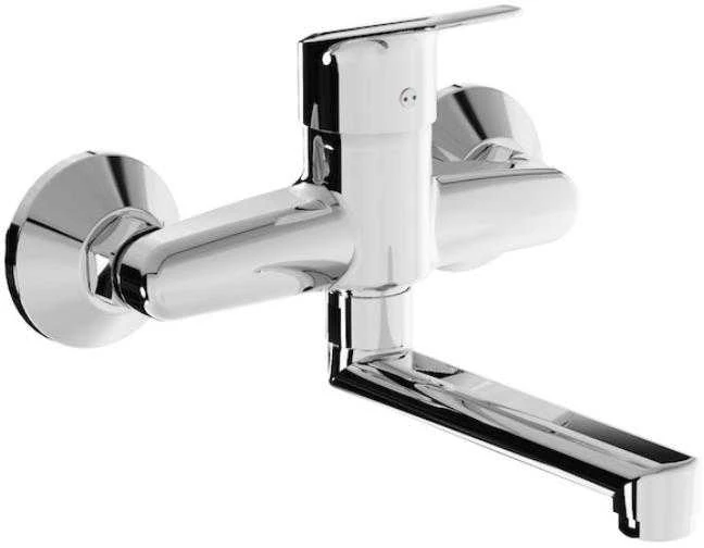 wall sink mixer, 150 mm spout