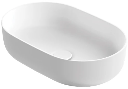 washbasin Neo O, matt baltas