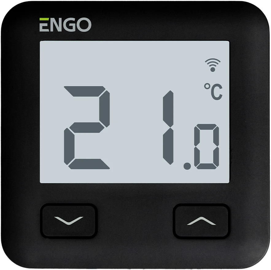 Engo Wi-Fi temperatūras regulators E10-B, 230V, juodas