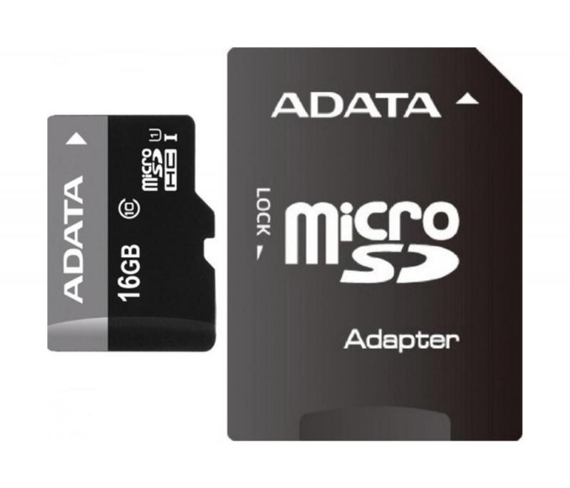Atminties kortelė ADATA | Premier UHS-I | 16 GB | Micro SDHC | Flash atminties klasė 10 | SD adapter