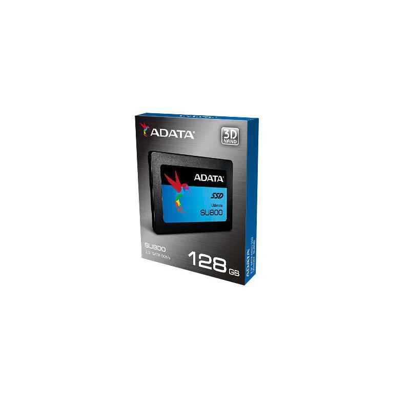 ADATA Ultimate SU800 128 GB, SSD form factor 2.5", SSD sąsaja SATA, Skaitymo greitis 560 MB/s, Rašymo greitis 300 MB/s