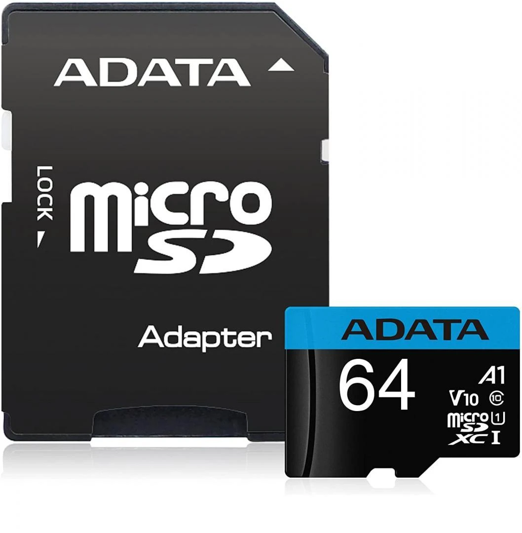 ADATA 64GB Micro SDXC kortelė su SD adapteriu