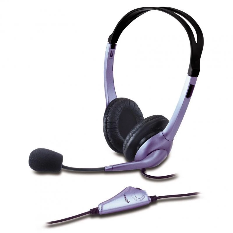 Genius HS-04S violetinės ausinės su mikrofonu