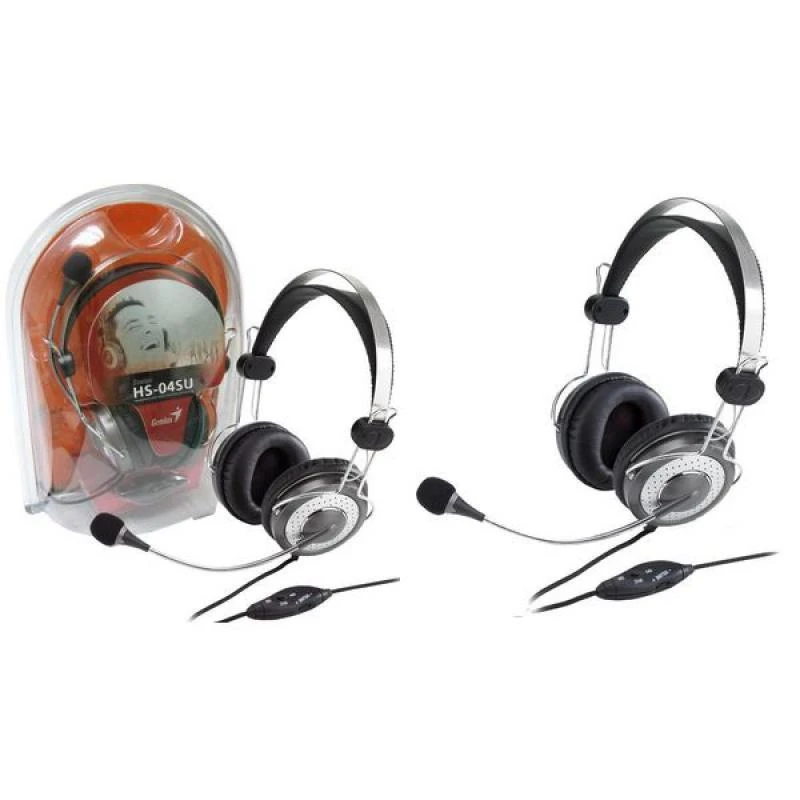 KYE GENIUS Ausinės HS-04 SU stereo ausinės noise-canceling microphone in line garsumo valdymas in line microphone su mute function