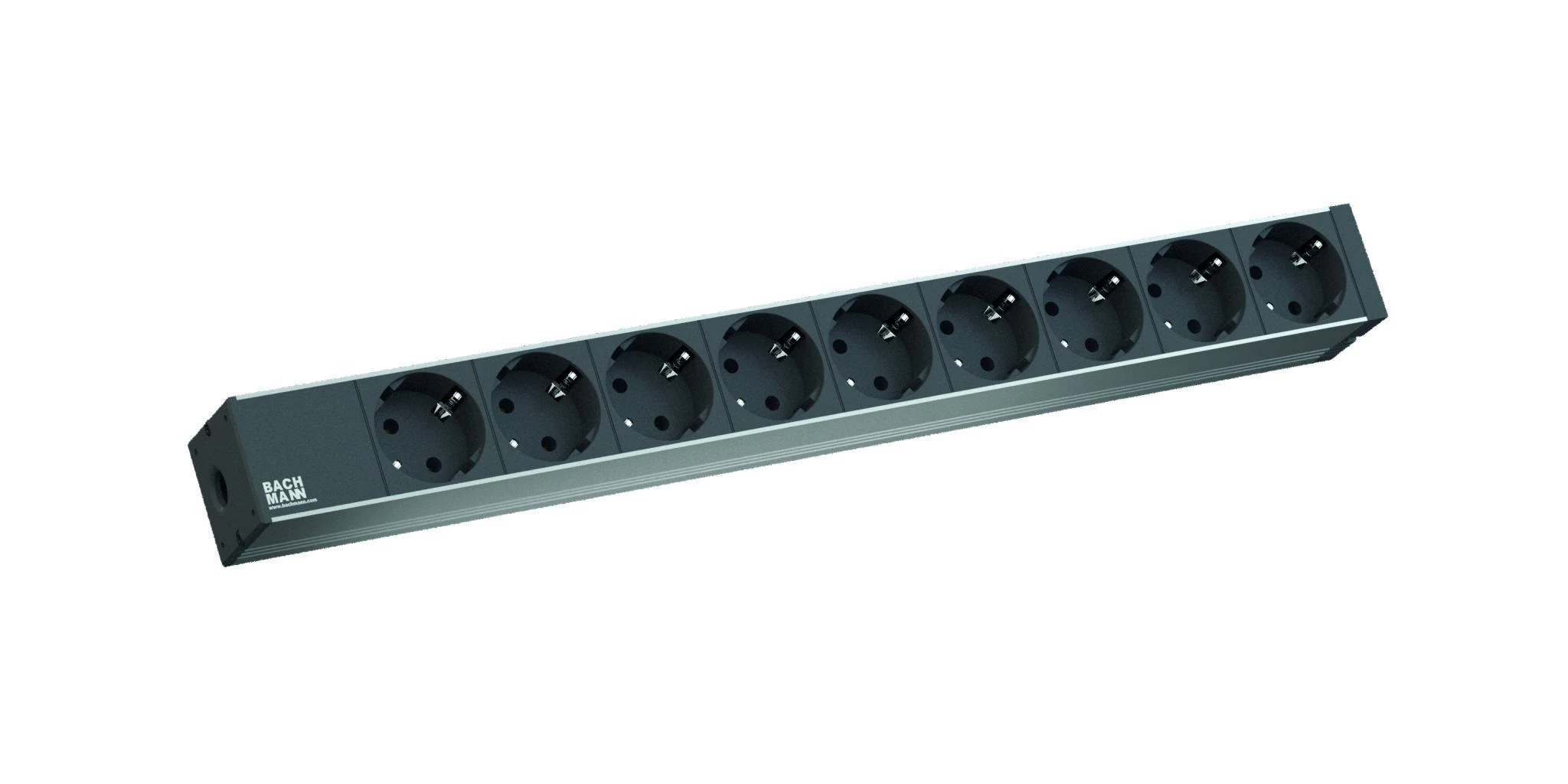 Bachmann 9x Schuko, 2m elektros tinklo ilgintuvas 9 AC išvestis(ys / čių) Juoda