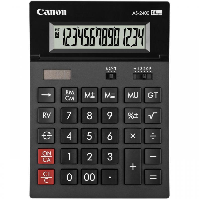 Canon AS-2400 skaičiuotuvas Desktopas Skaičiuotuvo ekranas Juoda