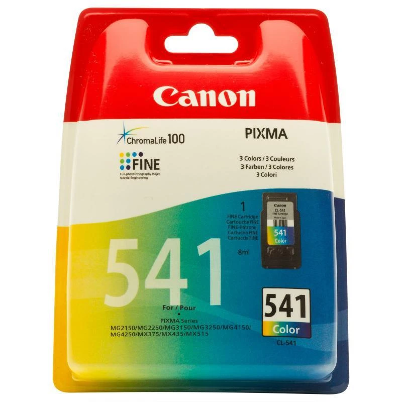 Canon CL-541 rašalo kasetė, žalsvai mėlyna, purpurinė, geltona