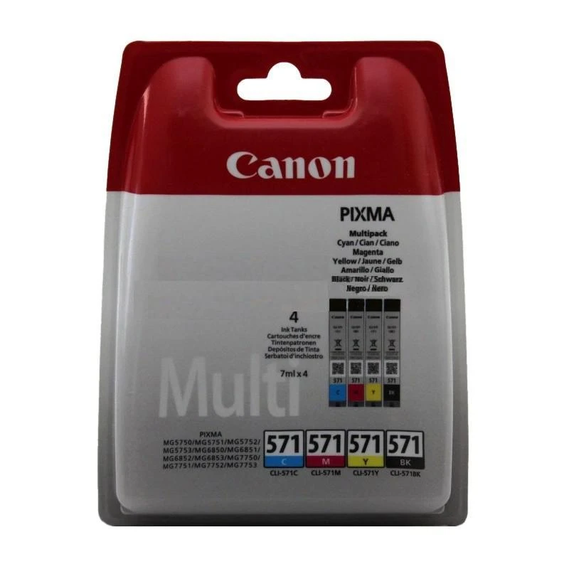 Rašalinė Canon CLI-571 C/M/Y/BK MULTIPACK lizdinė plokštelė be apsaugos