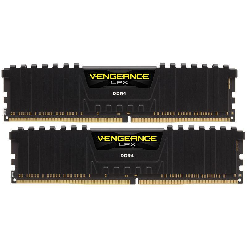 CORSAIR 16GB RAMKit 2x8GB DDR4 3000MHz 2x288Dimm Unbuffered 16-20-20-38 Vengeance LPX Juodas Heat Spreader 1,35V XMP2.0