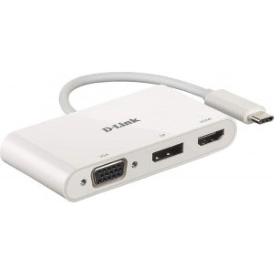 D-Link DUB-V310 knyginių kompiuterių dokas / jungčių replikatorius Vielinis USB 3.2 Gen 1 (3.1 Gen 1) Type-C Balta