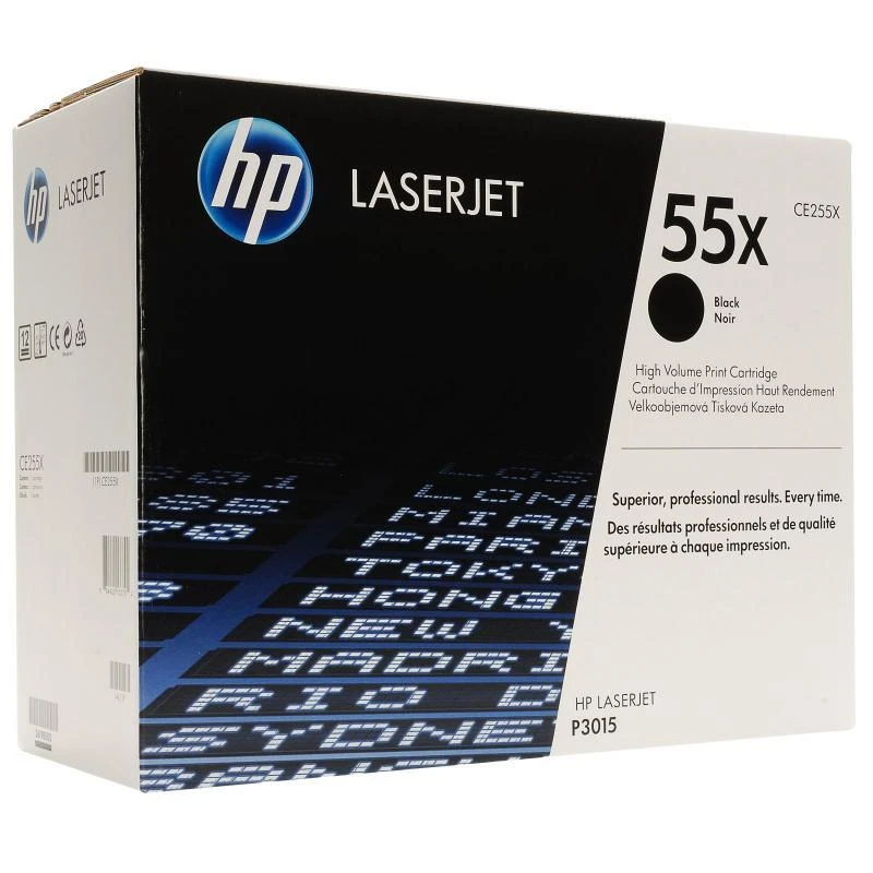 „Hewlett Packard“ (HP) „HP Toneris Juodas 55X“, skirtas P3015 LaserJet (12 500 puslapių)