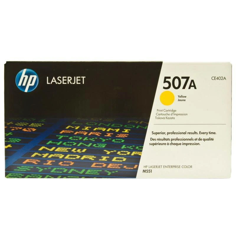 Hewlett Packard (HP) HP 507A Geltona Toneris Cartridge, 6000 puslapių, skirta HP LaserJet Enterprise 500 color M551