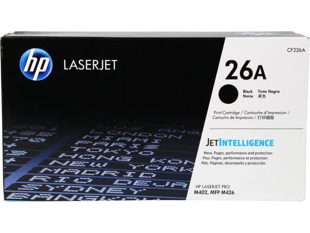 Hewlett Packard (HP) HP 26A Juodas lazerinis Toneris Cartridge, 3100 pages, for HP LaserJet Pro M402, Pro M426