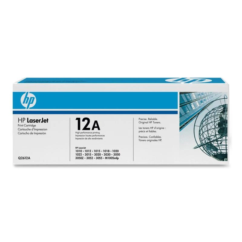 Hewlett Packard (HP) HP Q2612A cartridge, juodas