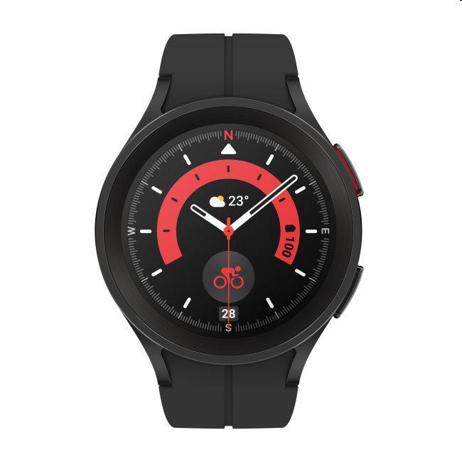Išmanusis laikrodis Samsung Galaxy Watch Pro 5 BT (45 mm), Juodo titano spalvos