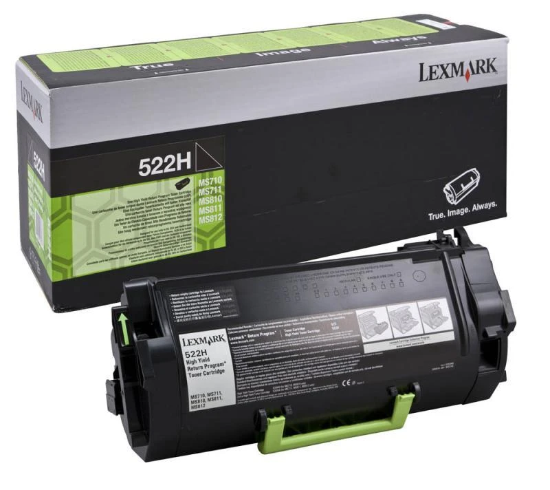 Lexmark 522H (52D2H00) Return, juoda kasetė