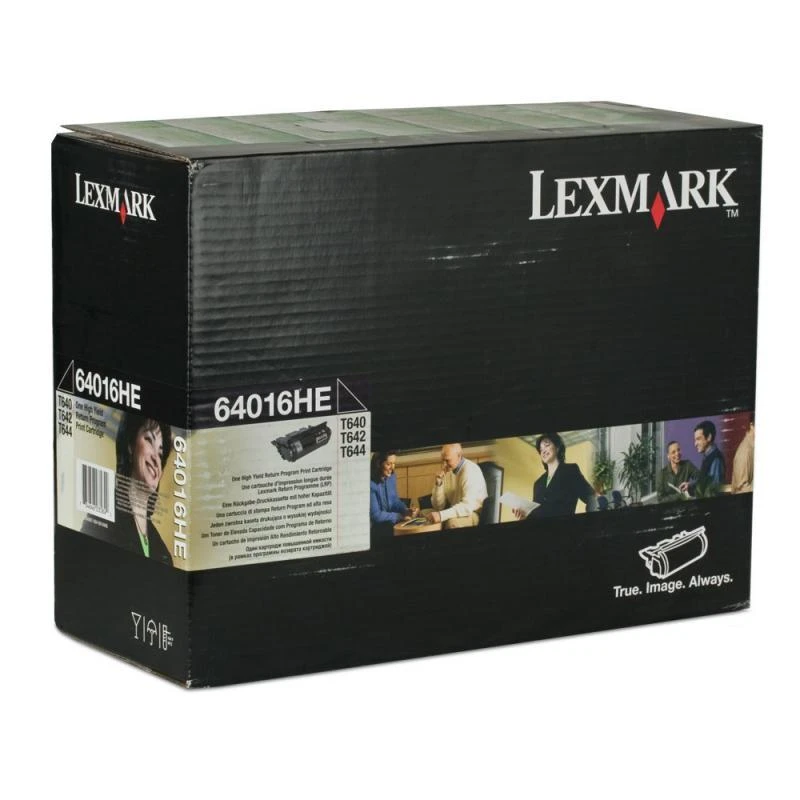 Lexmark 64016HE Cartridge, Juodas, 21000 pages
