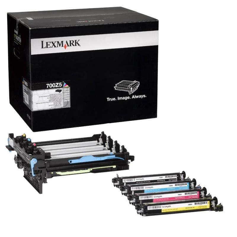 Lexmark 70C0Z50 | 700Z5 Juodas and Colour Imaging Kit | Imaging Kit | Juodas, Cyan, Magenta, Geltona