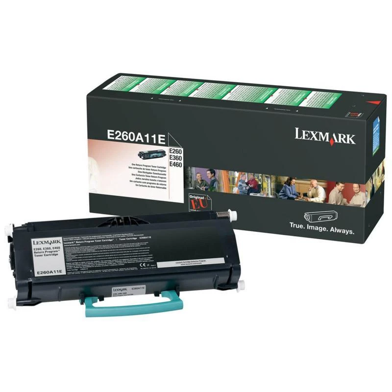 Lexmark E260A11E Cartridge, Juodas, 3500 pages