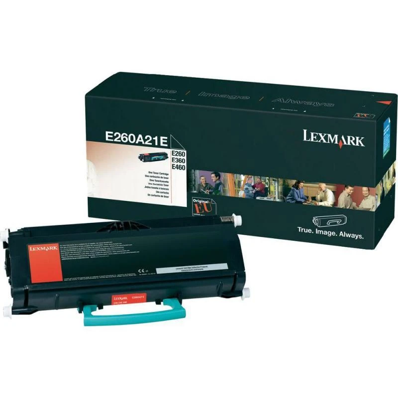 Lexmark E260, E360, E460 cartridge juodas
