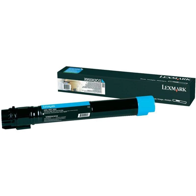 Lexmark X950X2CG | X95x Cyan Extra High Yield dažų kasetė (22K) | Kasetė | Žydra spalva