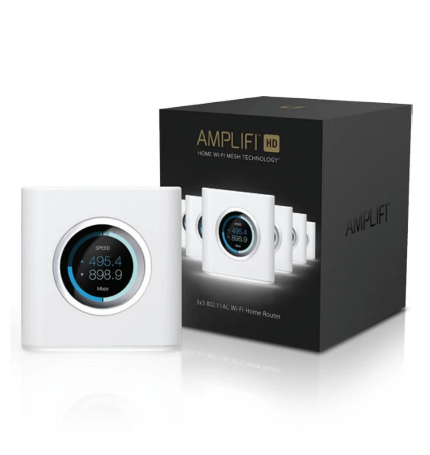 Ubiquiti AmpliFi Hem Maršrutizatorius, be tinklelio taškų, „Plug and Play“, iki 5 Gb/s, Baltas AFI-R / UBI-AFI-R
