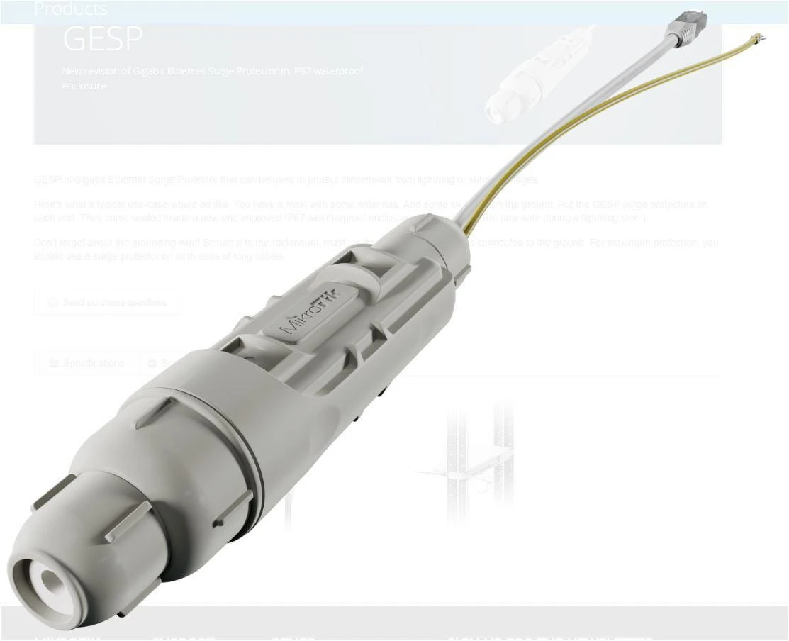 Maršrutizatorius NET ACC SURGE PROTECTOR/SAGTIS MIKROTIK