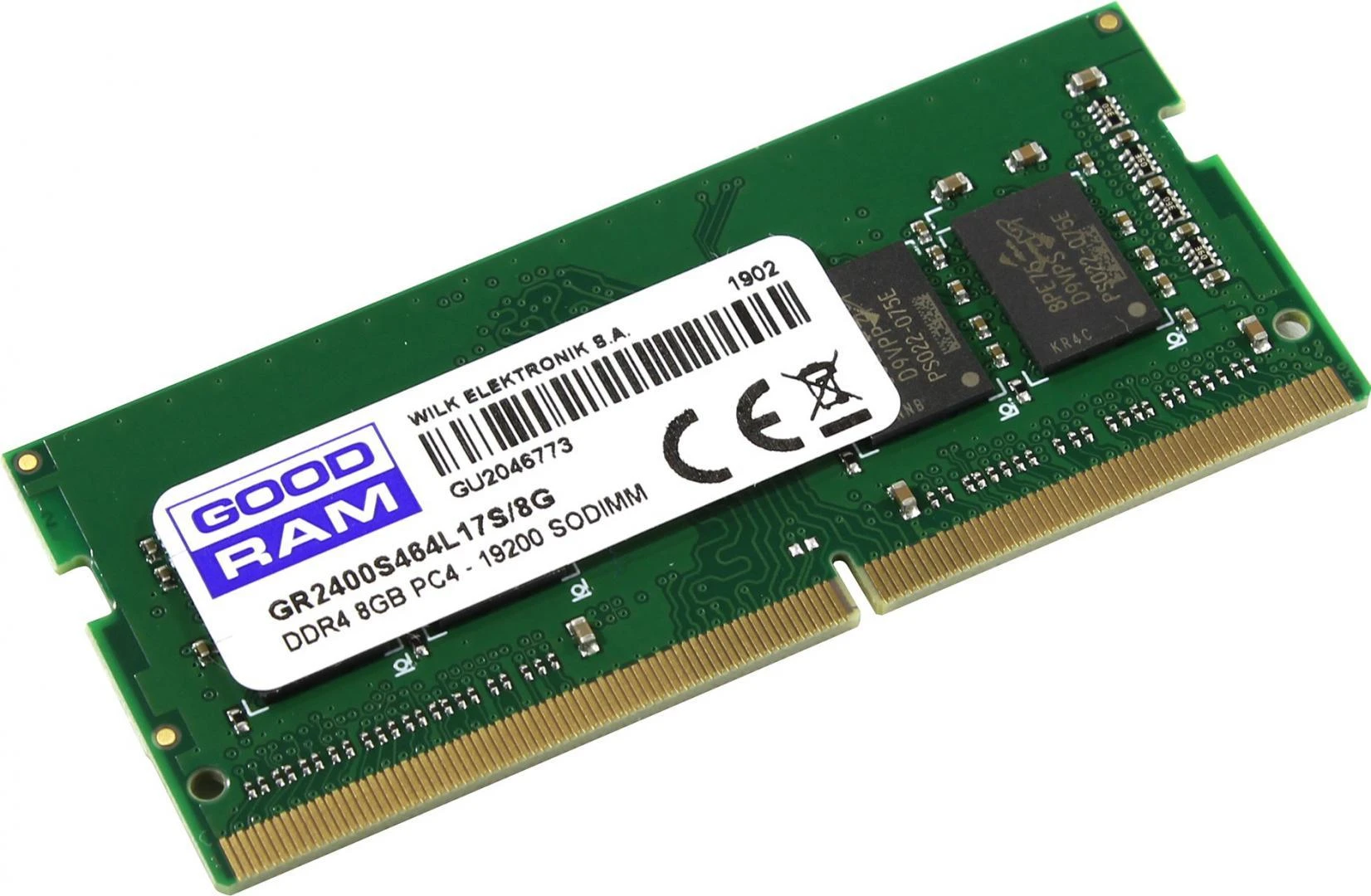 Nešiojamo kompiuterio atmintis GOODRAM GR2400S464L17S/8G GOODRAM DDR4 8GB 2400MHz CL17 SODIMM