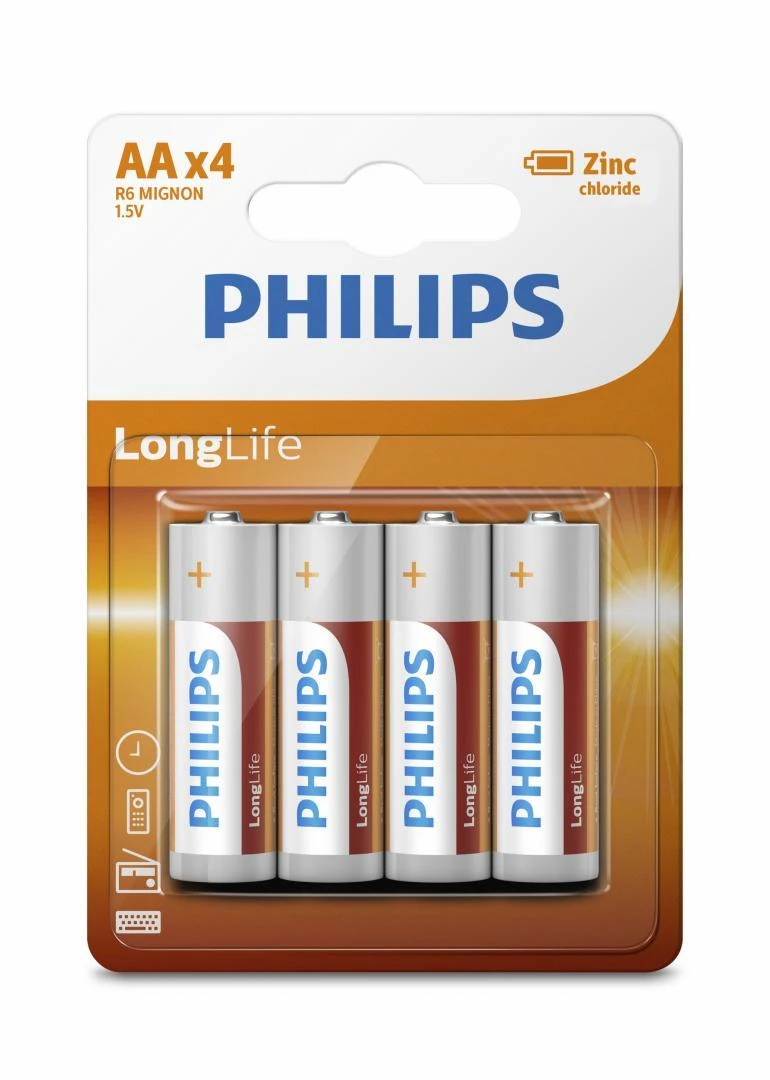 Philips LongLife baterija R6L4B/10