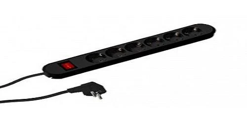 Bachmann lizdų juosta SMART 6 krypčių, juoda 5,0 m, su jungikliu