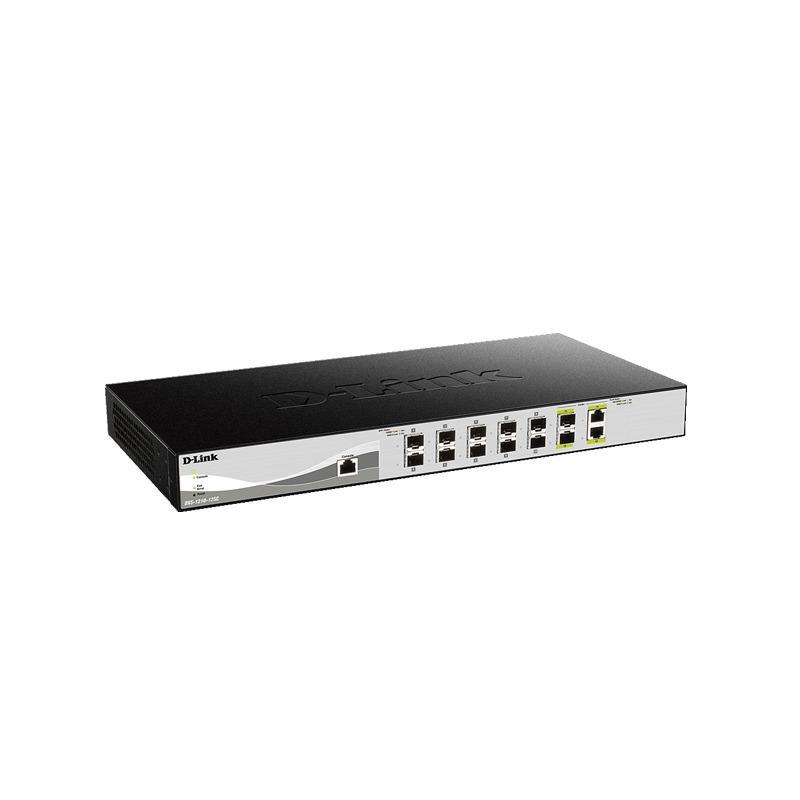 Šakotuvas D-Link | Komutatorius | DXS-1210-12SC | Žiniatinklio valdymas | Darbalaukio kompiuteriai | SFP+ jungčių kiekis: 10 | Kombinuotų jungčių kiekis: 2 | Maitinimo šaltinio tipas: Vienas | 24 mėn.