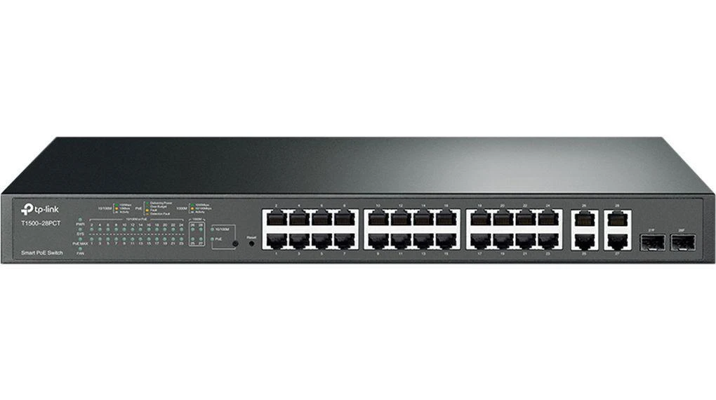 Šakotuvas TP-LINK | Jungiklis, valdomas internetu | TL-SL2428P | Valdomas L2 | Montuojamas ant stovo | 10/100 Mbps (RJ-45) jungčių kiekis: 24 | Gigabito Ethernet (varinis) jungčių kiekis: 4 | Maitinimo šaltinio tipas: Vienas
